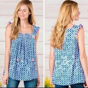 Matilda Jane Wandering Waters Top Tassel Blouse | Size Medium Women’s